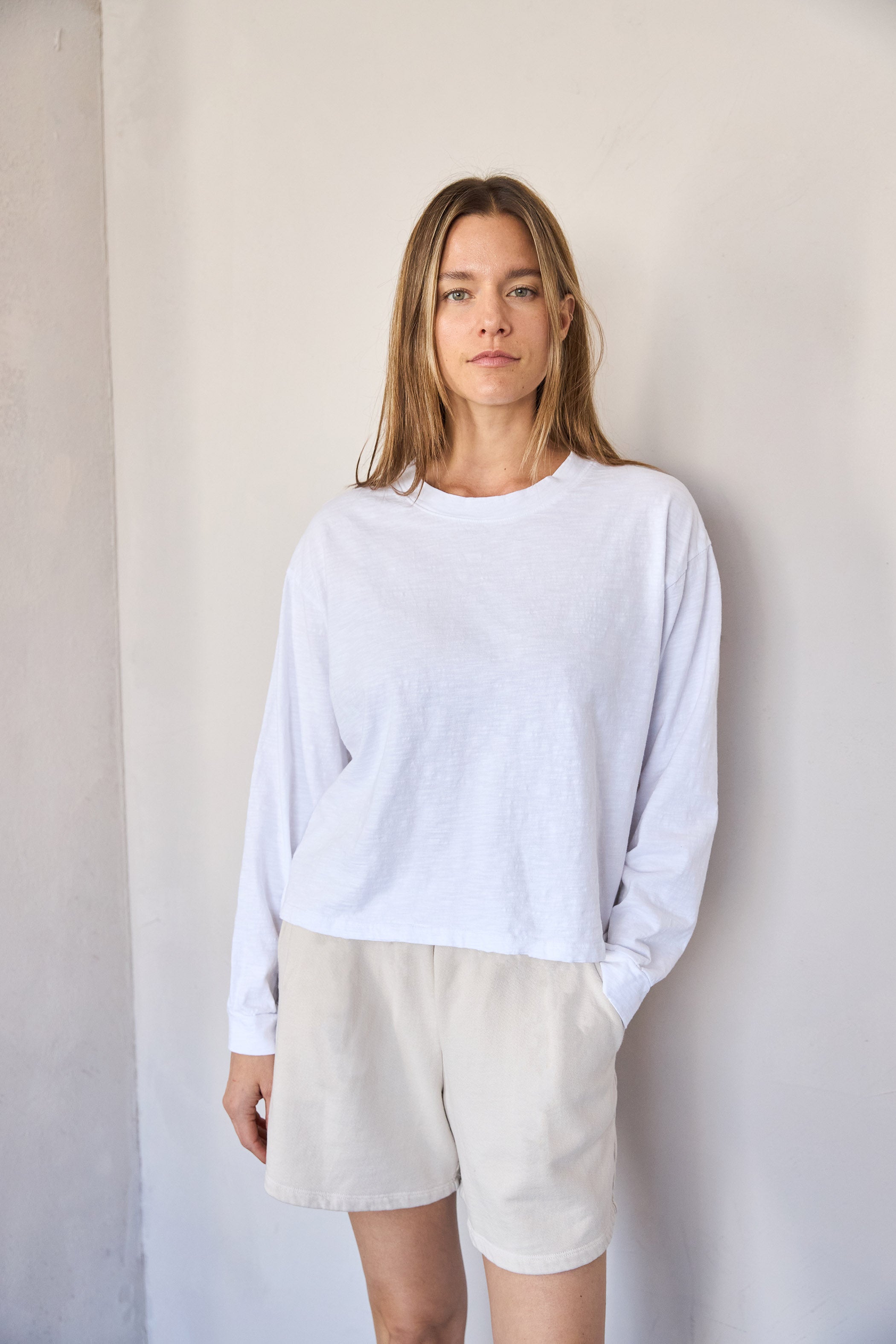 Long Sleeve Boxy Tee– It is well L.A.