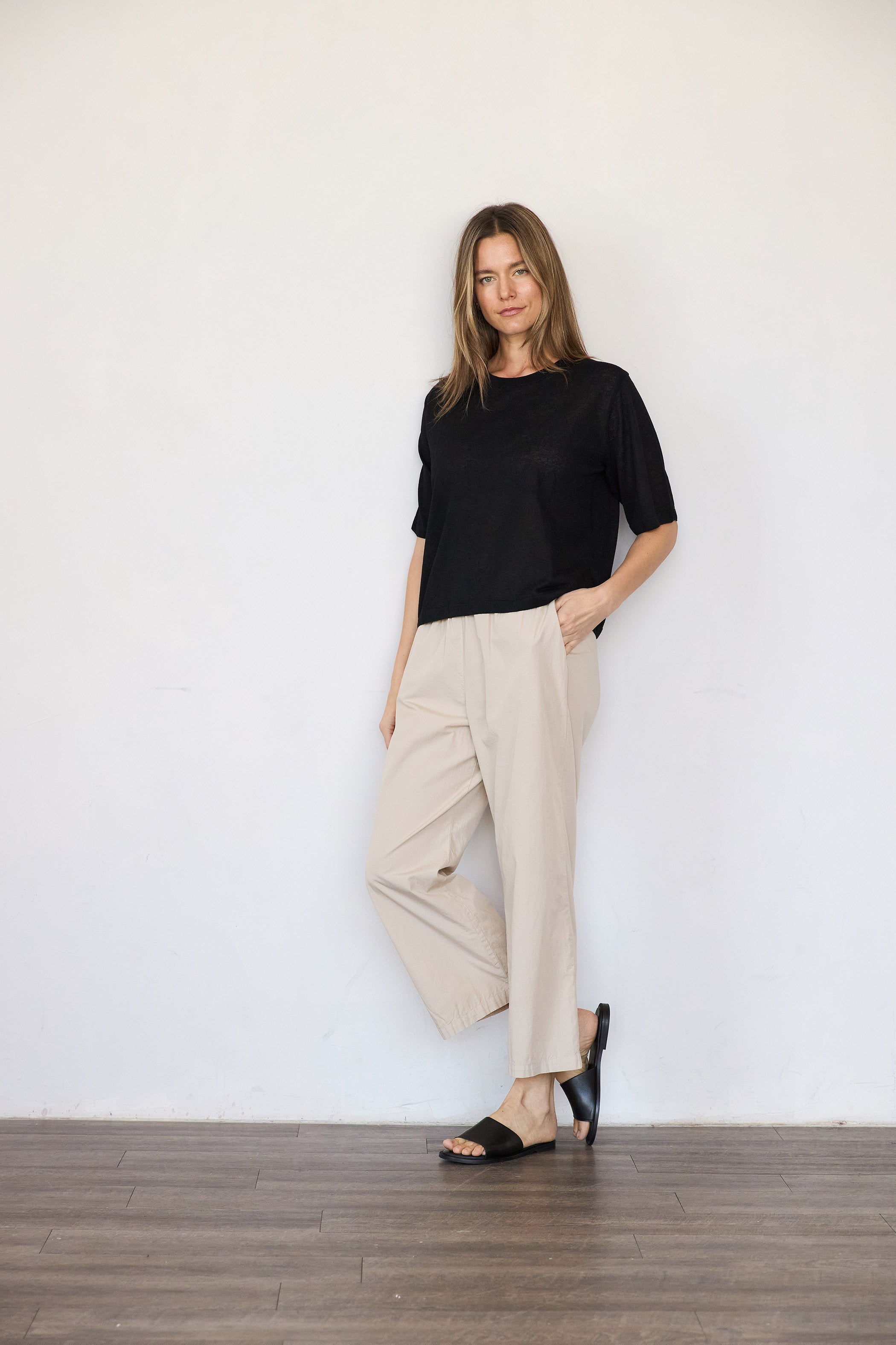 Organic Cotton Poplin Crop Pant– It is well L.A.