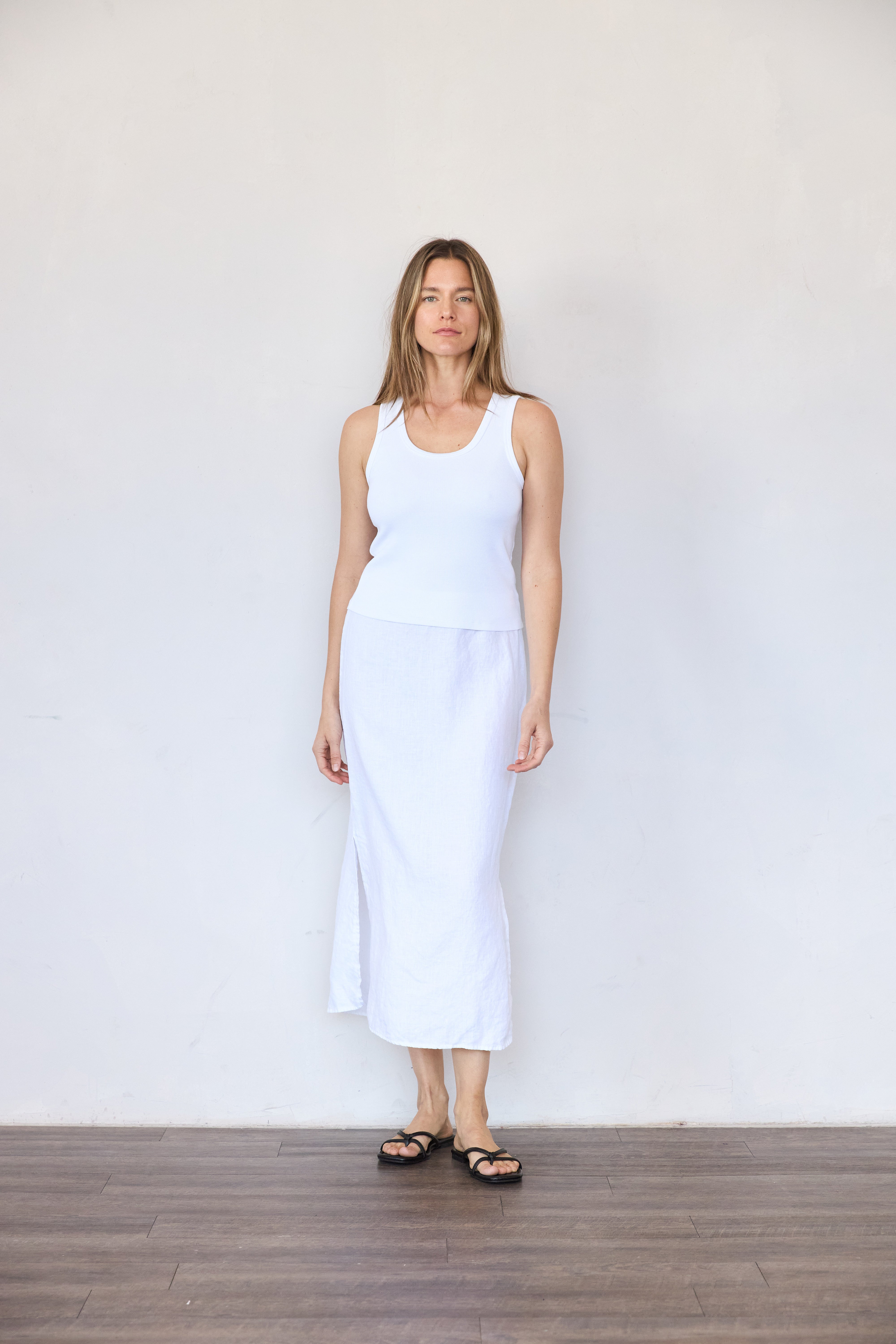 Linen Slit Skirt– It is well L.A.