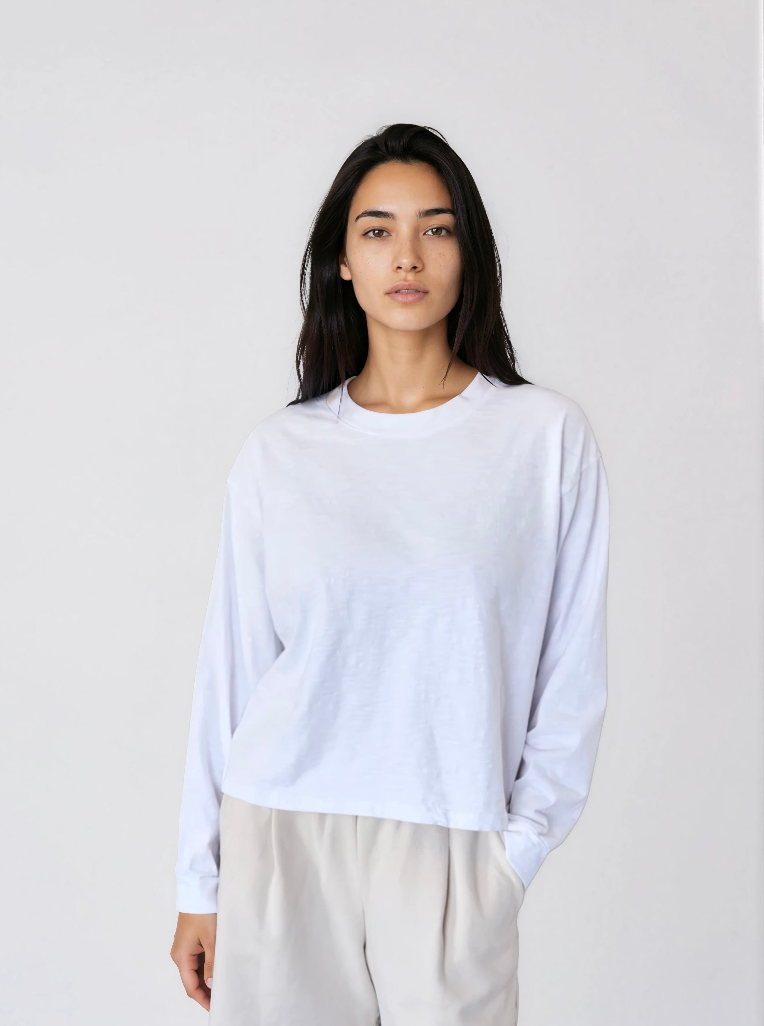 Long Sleeve Boxy Tee– It is well L.A.