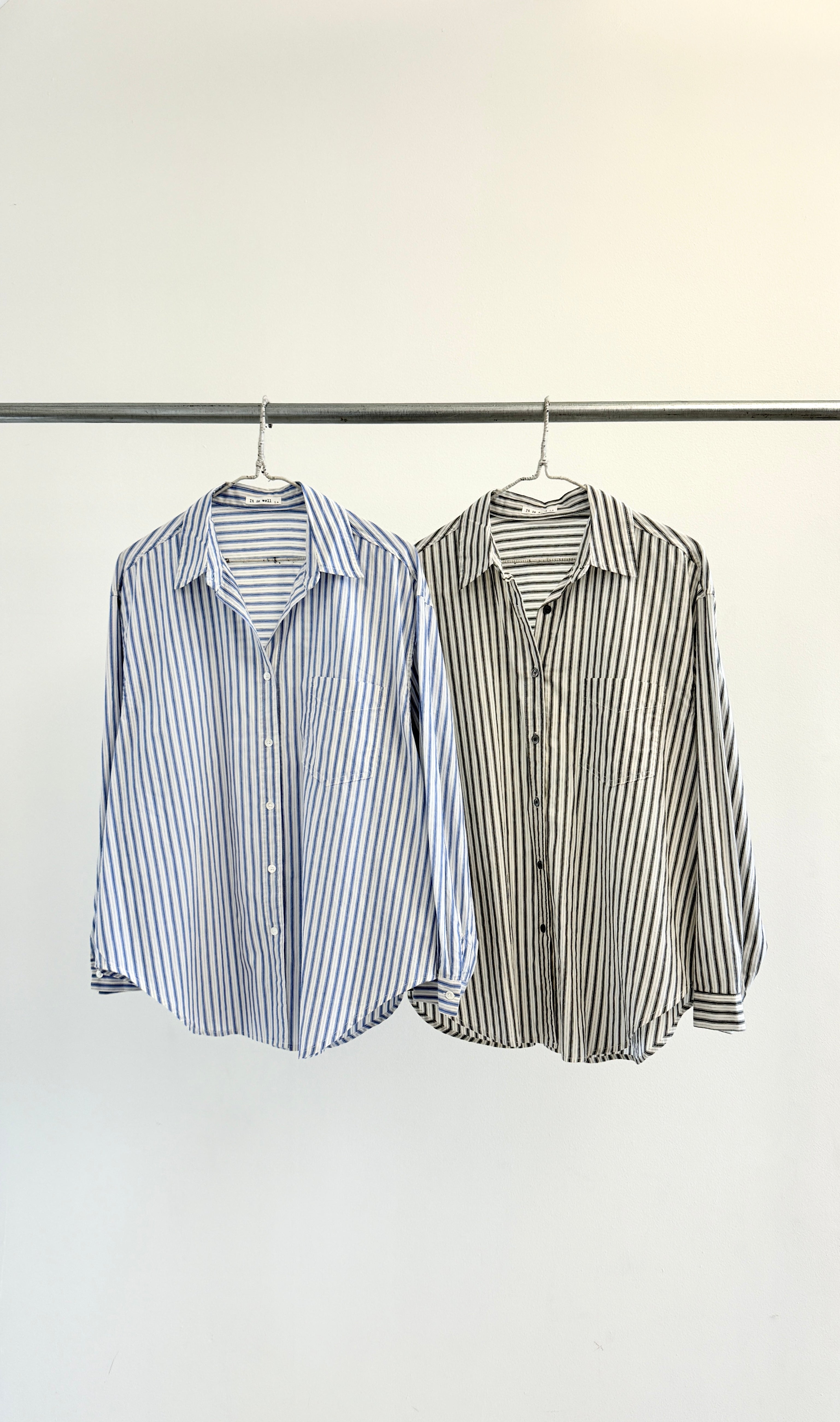 Oversized Stripe Button Down Shirt– It is well L.A.