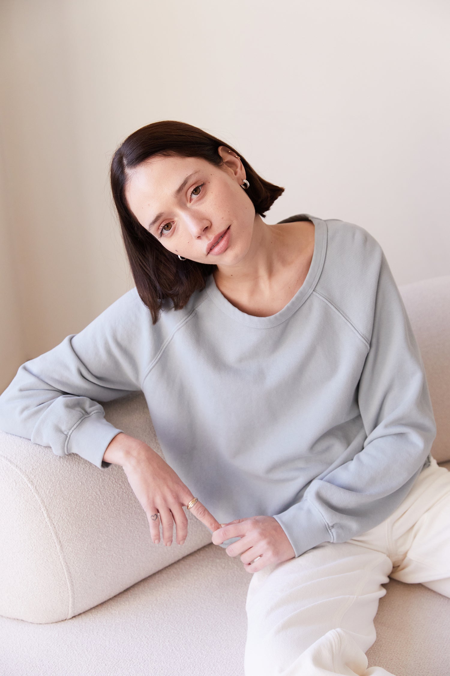 Raw Edge Crop Sweatshirt– It is well L.A.