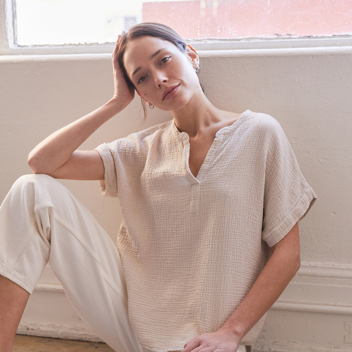 トップス BoTT / SPARKLE CHINA SHIRT / NATURAL トップス BoTT / SPARKLE CHINA SHIRT / NATURAL トップス BoTT