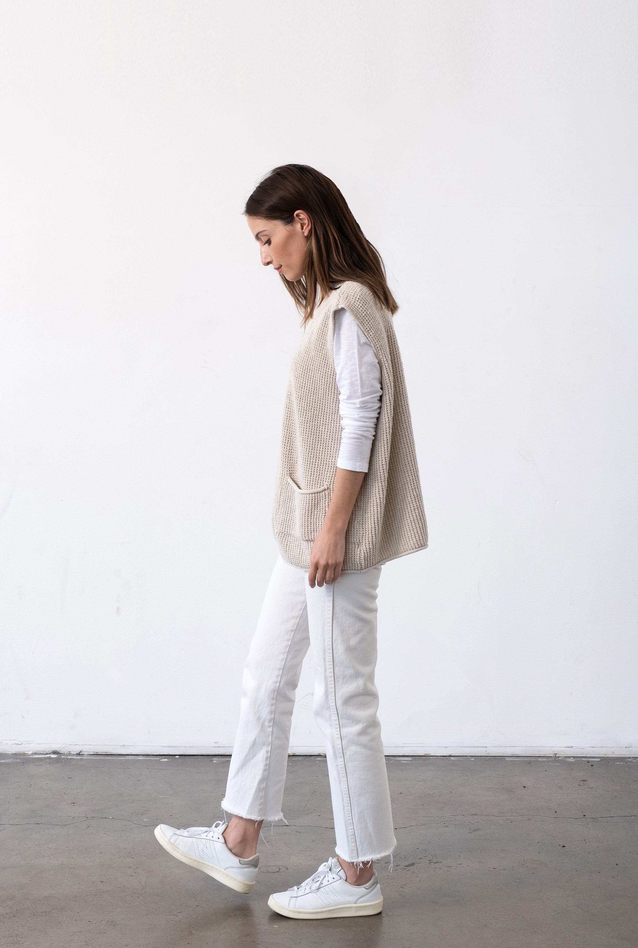 ESPRIT - Recycled: longline sleeveless cardigan at our online shop