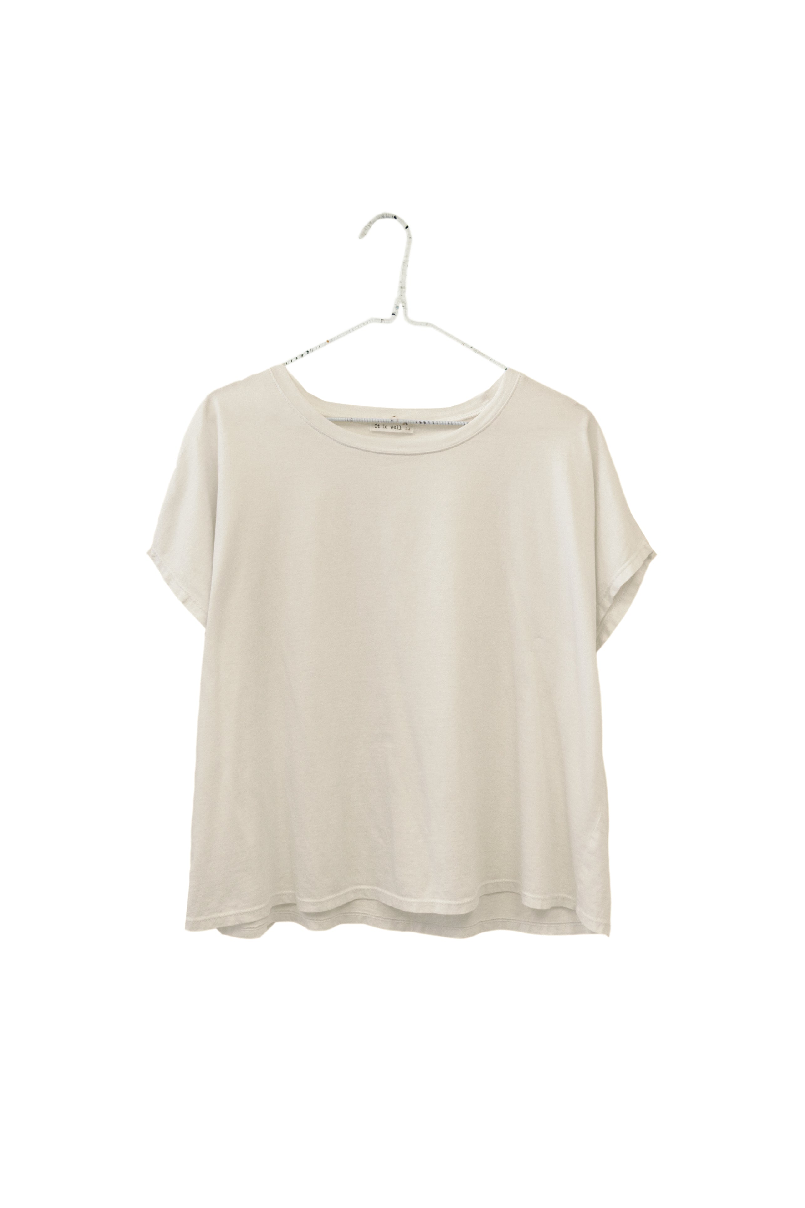Organic Cotton Crewneck Boxy T-Shirt– It is well L.A.