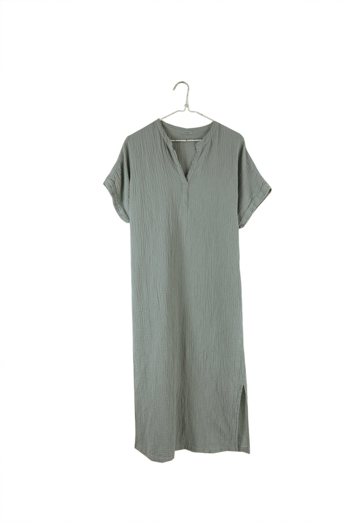 Organic Mandarin Gauze Dress– It is well L.A.