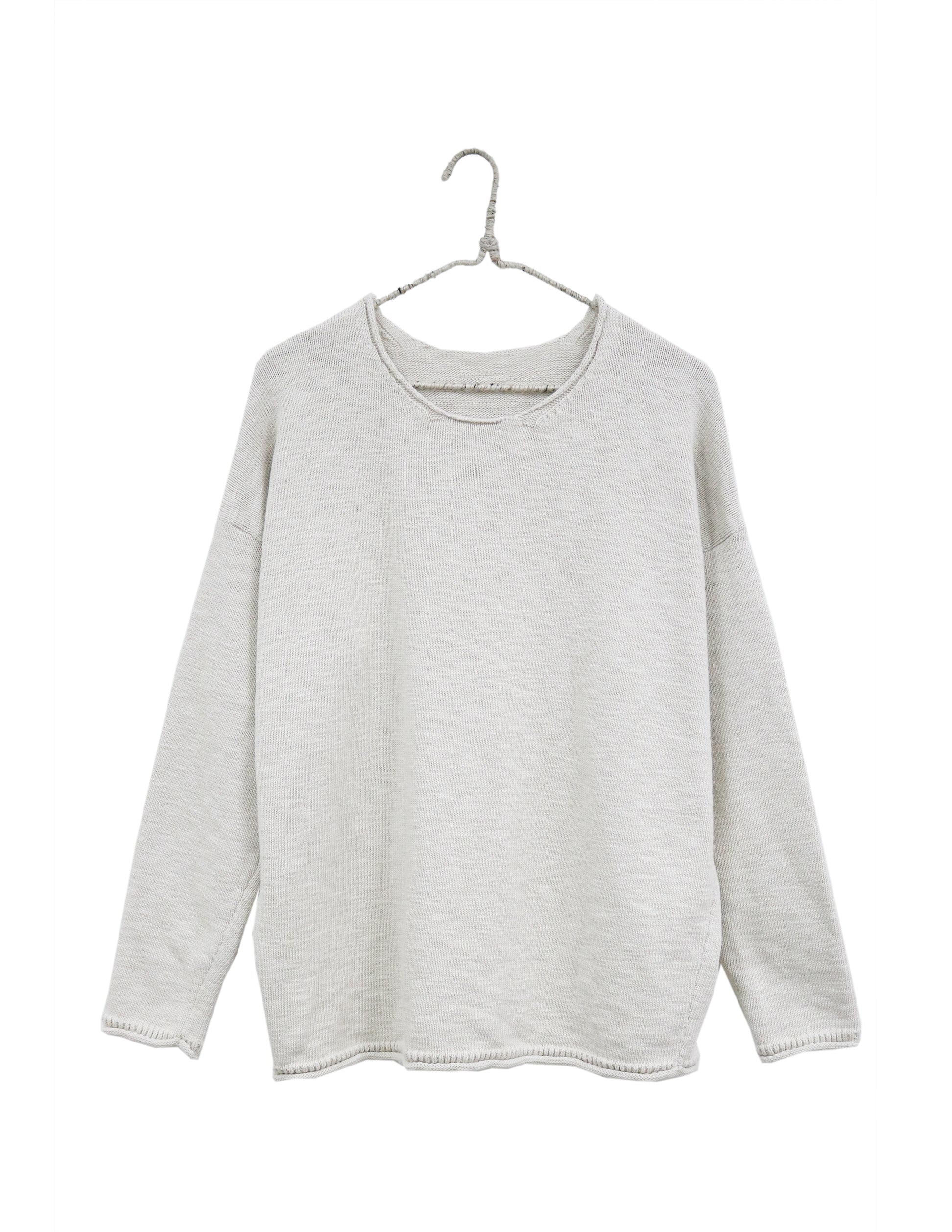 Crewneck Rolled Edge Sweater– It is well L.A.