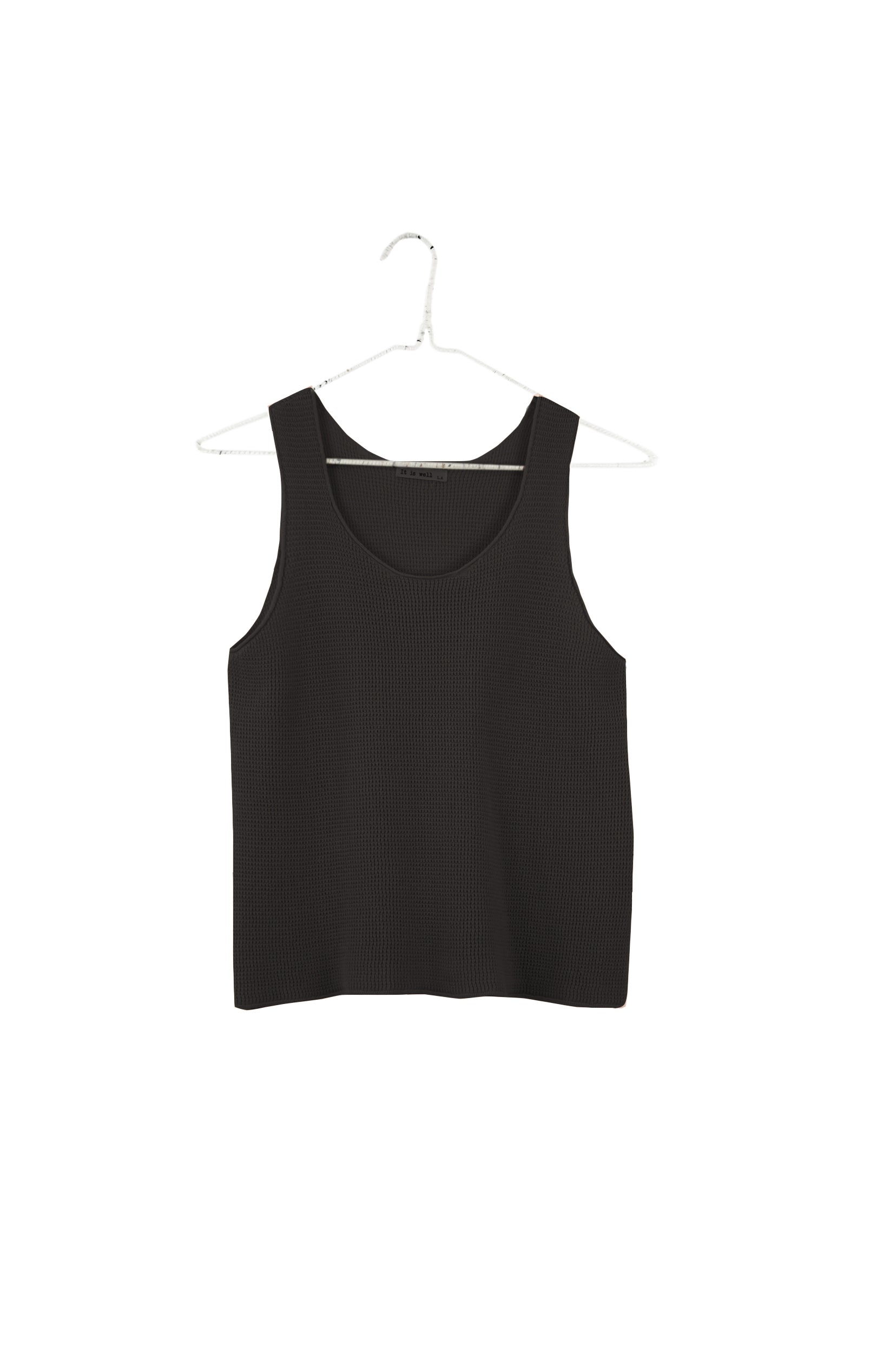 最安値DAMAGE WAFFLE TANK TOP size 1 ANCELLM - DAMAGE WAFFLE TANK TOP/WHITE | NapsNote